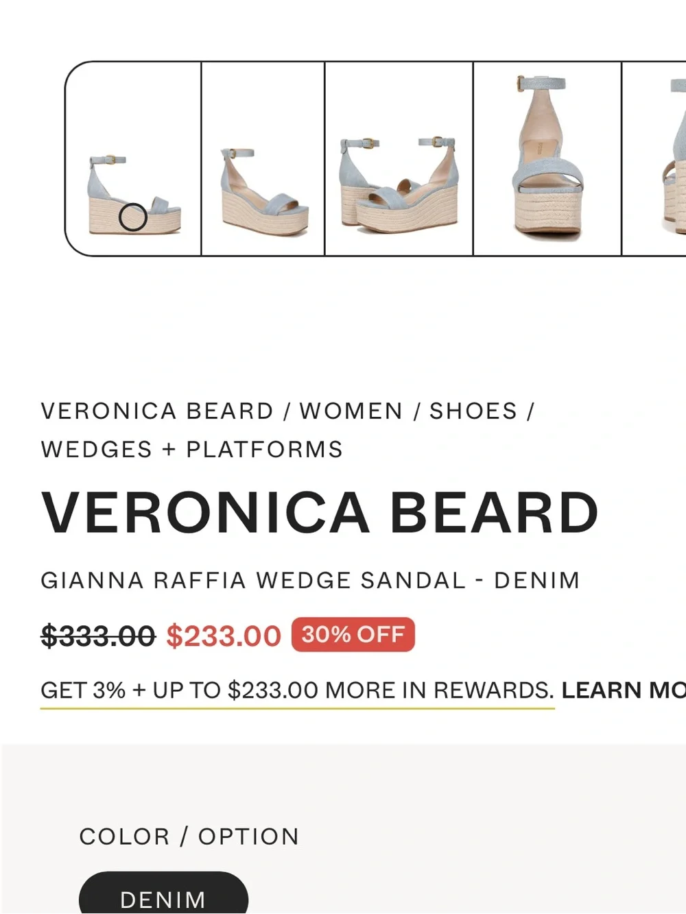 VERONICA BEARD ❤️‍🔥 GIANNA PLATFORM WEDGE NWT SIZE 9.5